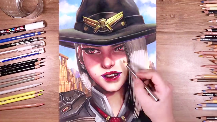 Drawing Overwatch: Ashe - Reunion Ver.