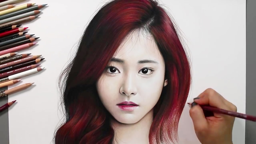 Speed Drawing TWICE - Tzuyu [Drawing Hands]