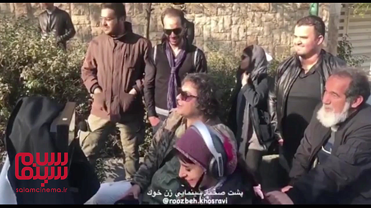 حضور سامان سالور در پشت صحنه «ژن خوک» زمان30ثانیه