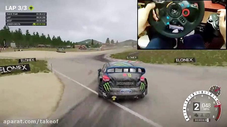 تیک آف - مسابقه Rally Cross بازی DiRT 4 با Logitech G29