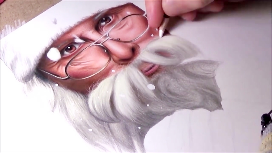 realistic santa claus drawing