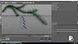 آموزش ساخت برگ درخت کاج در سین...