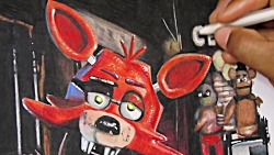 Desenho de Foxy de Five Nights at Freddy's pintado e colorido por Usuário  não registrado o dia 24 de Dezembro do 2019