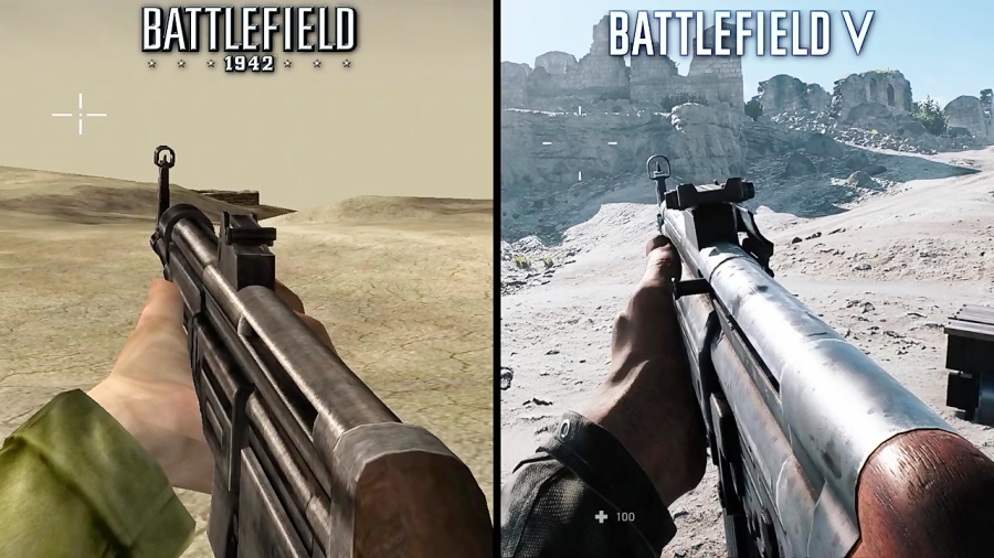 مقایسه جالب بین بازی Battlefield V و Battlefield 1942