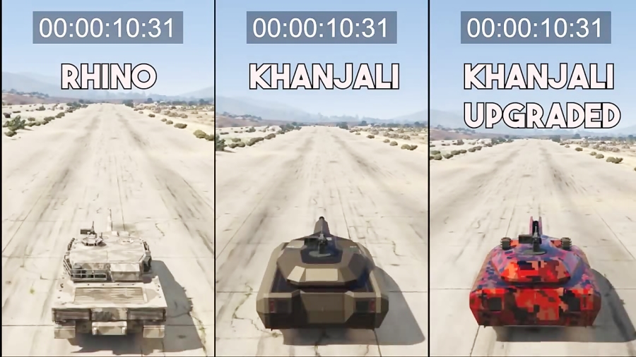 GTA ONLINE KHANJALI VS RHINO TANK ( WHICH IS THE BEST TANK ? )