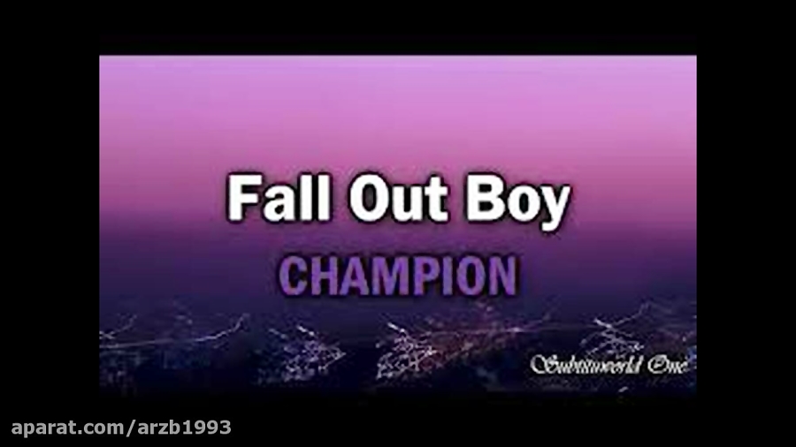 Champion fall. Fall out boy Champion.