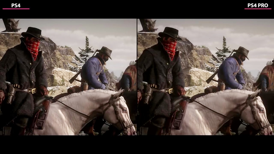 مقایسه گرافیک Red Dead Redemption 2 در PS4 Pro و PS4