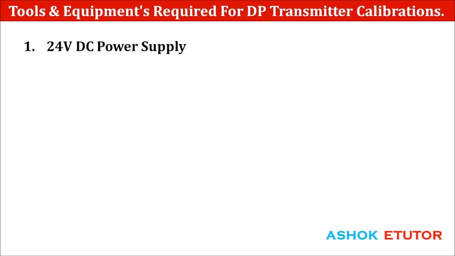 Calibration Procedure of Differential Pressure Transmitter by usin
