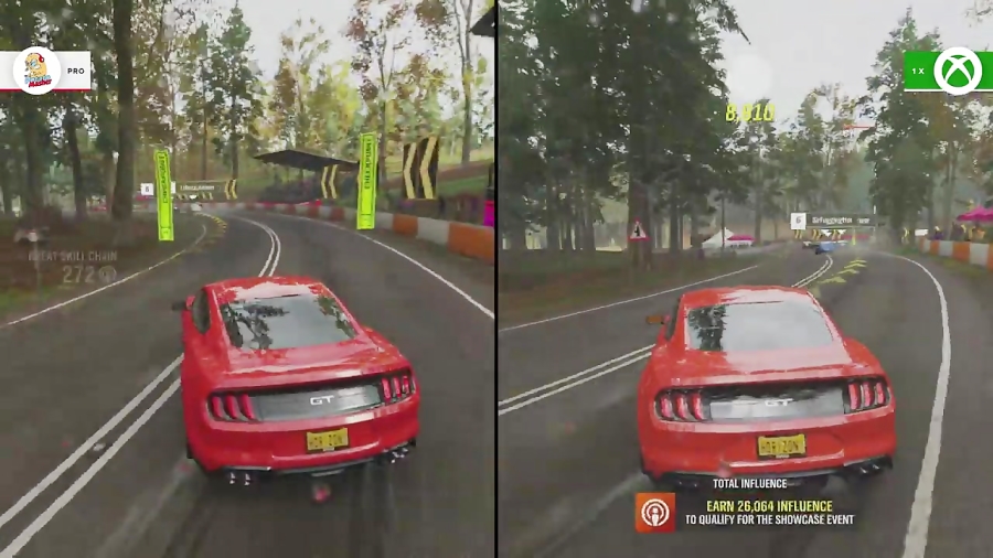 مقایسه بازی Forza Horizon ۴ بر روی PC و Xbox One X