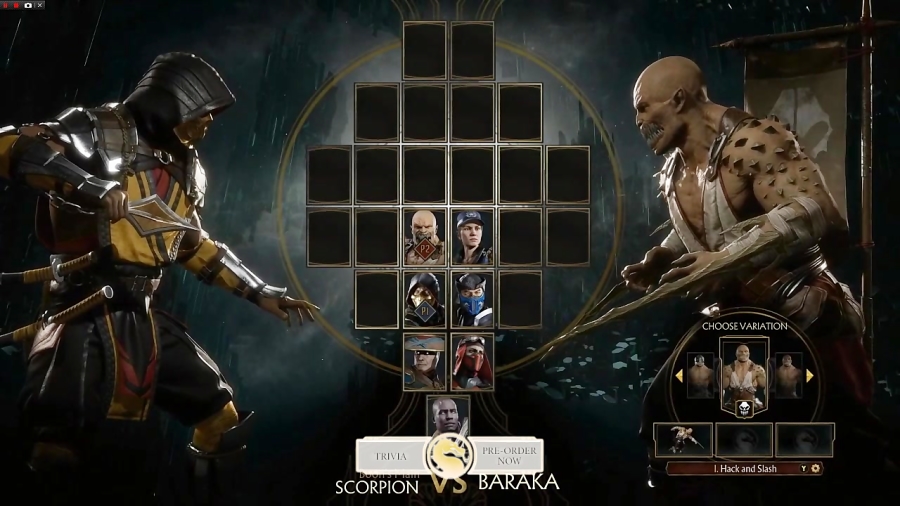 MORTAL KOMBAT 11 - Scorpion vs Baraka Gameplay (Fatal Blow