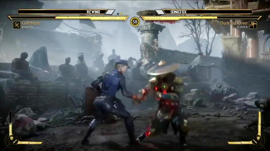 گیم پلی Mortal Kombat 11: سونیا بلید VS ریدن