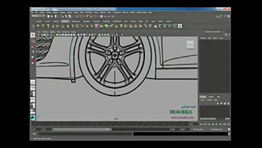 آموزش مدل سازی اتومبیل در مایا 2014 به فارسی درس 2