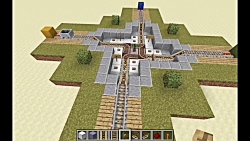 Minecraft - Easy Compact 4-Way Minecart Intersection