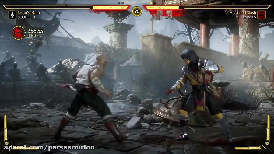 تریلر گیمپلی بازی Mortal Kombat 11 : Scorpion VS Baraka