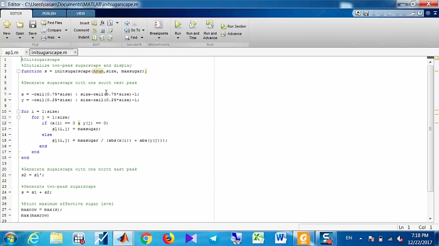 Agent Based Modeling in Matlab By Sasan Gharakhani