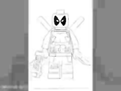 نقاشی ددپول به صورت لگویی