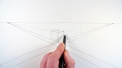 طراحی شهر با پرسپکتیو دو نقطه ای (rismaan.ir)