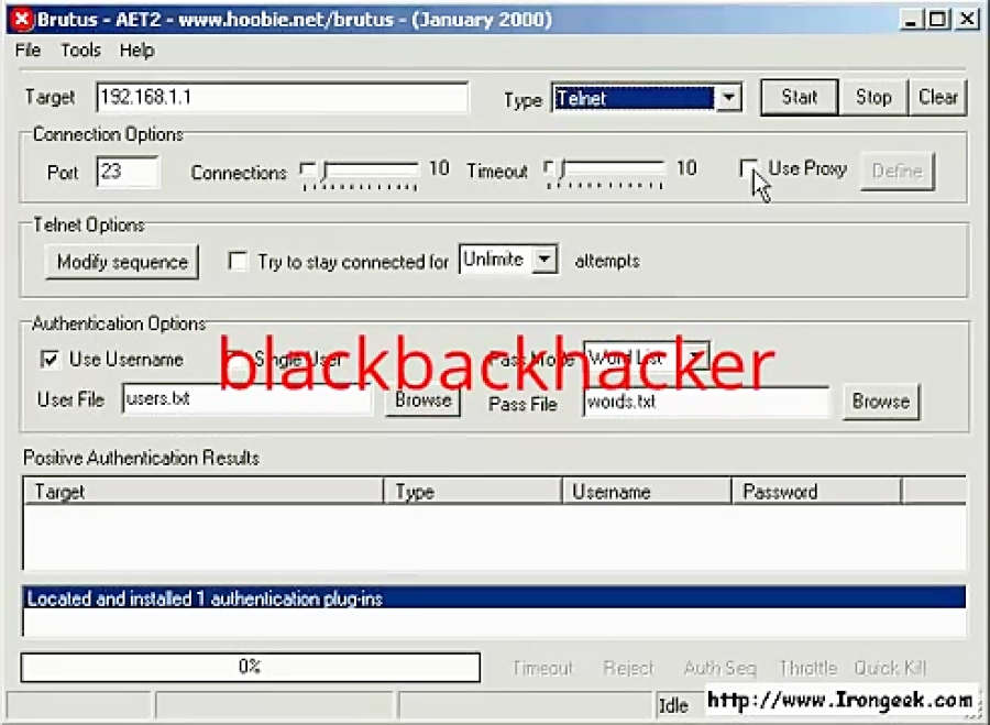 Brutus Password Cracker Tutorial 9077