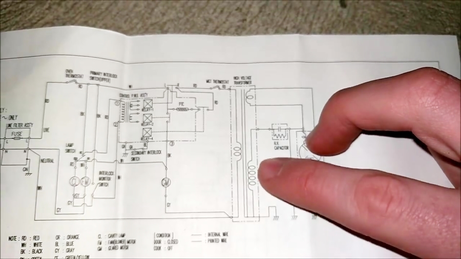 Faulty Microwave Capacitor Diagnosis and Replacement