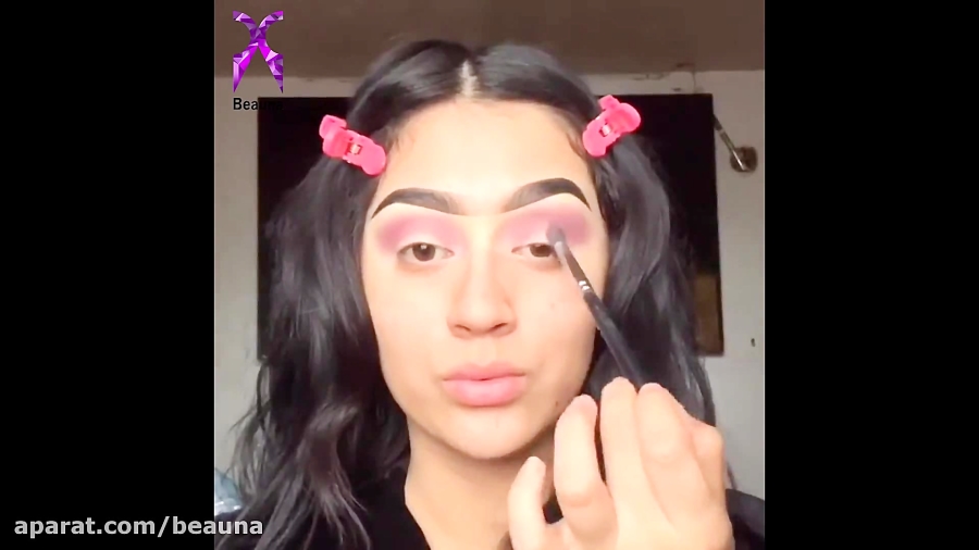 آموزش آرایش با تم صورتی در بیونا