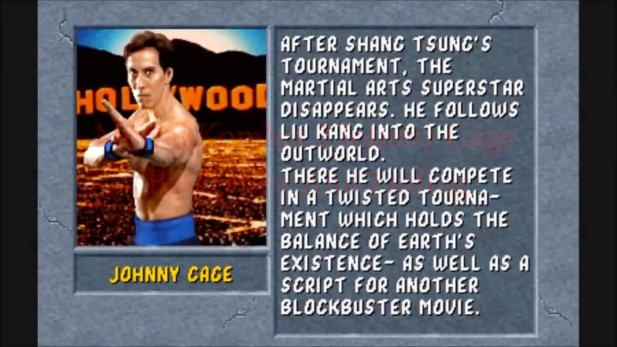 بیوگرافی کوتاه اندینگ جانی کیج ( Johnny Cage ) در مورتال کمبت 2