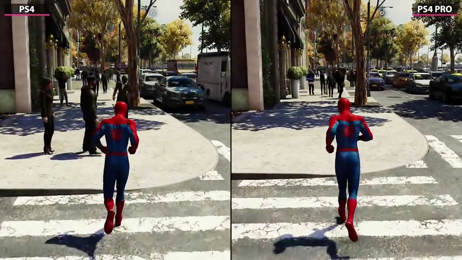 مقایسه گرافیکی بازی marvels spider - man بر روی دو کنسول ps4 و ps4 pro