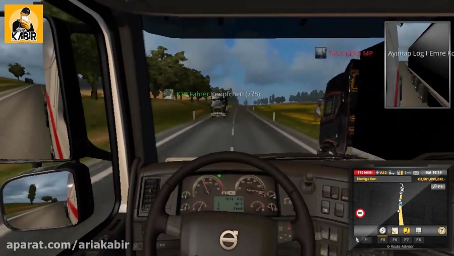 برترین سبقت ها در یوروتراک  (ٍEuro Truck Simulator 2)