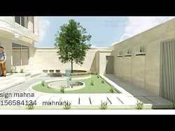 طراحی محوطه ویلا(گزینه دو) و باغ ویلا در مشهد