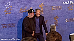 مهران غفوریان و جواد رضویان روی فرش قرمز