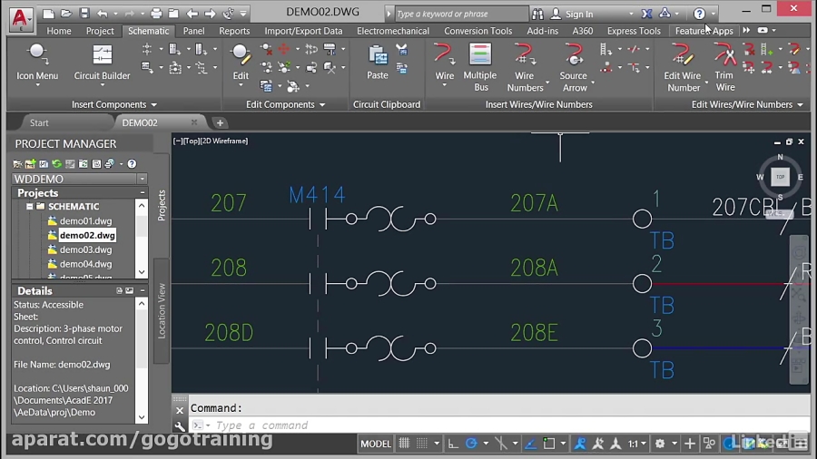 دانلود آموزش ﻿AutoCAD Electrical دسترسی به کمک