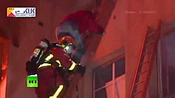 آتش سوزی مرگبار یک ساختمان در...