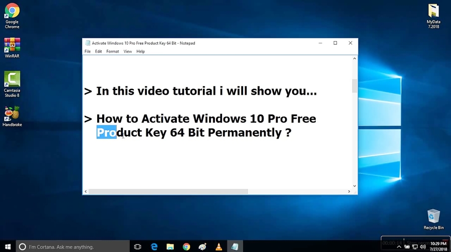 windows 10 pro free product key 2019 core i3