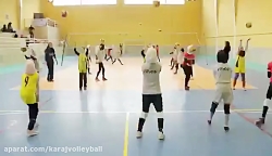 آموزش والیبال بانوان-استعدادیابی والیبال نونهالان-البرز-فردیس