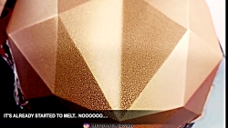 ASMR 3D GOLD CHOCOLATE HEART ASMR 3D GOLD CHOCOLATE HEART