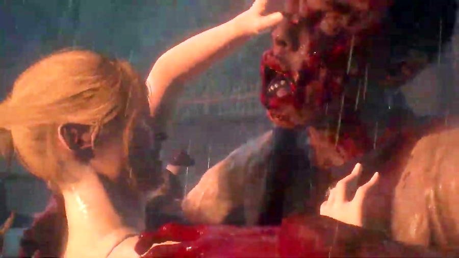Claire Blonde White Dress Resident Evil 2 Mod Gameplay