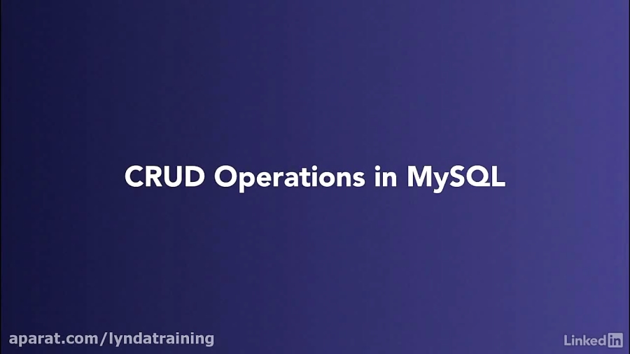 آموزش ﻿MySQL - بررسی عملیات CRUD در MySQL