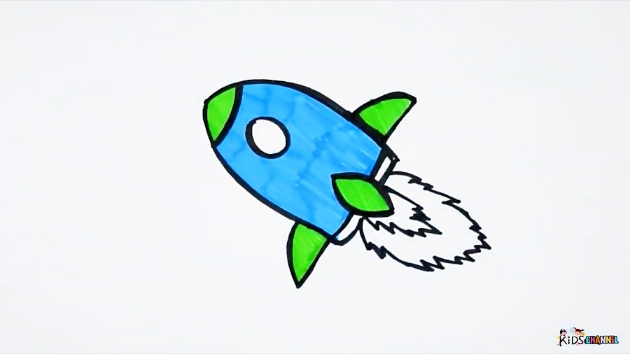How To Draw Rocket Ship Step by - 13841274 9823 B 5922