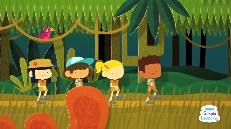 Simple song hello. Super simple Learning. Hello! Super simple Songs. Walking in the Jungle super simple Songs. В моей голове джунгли песня.