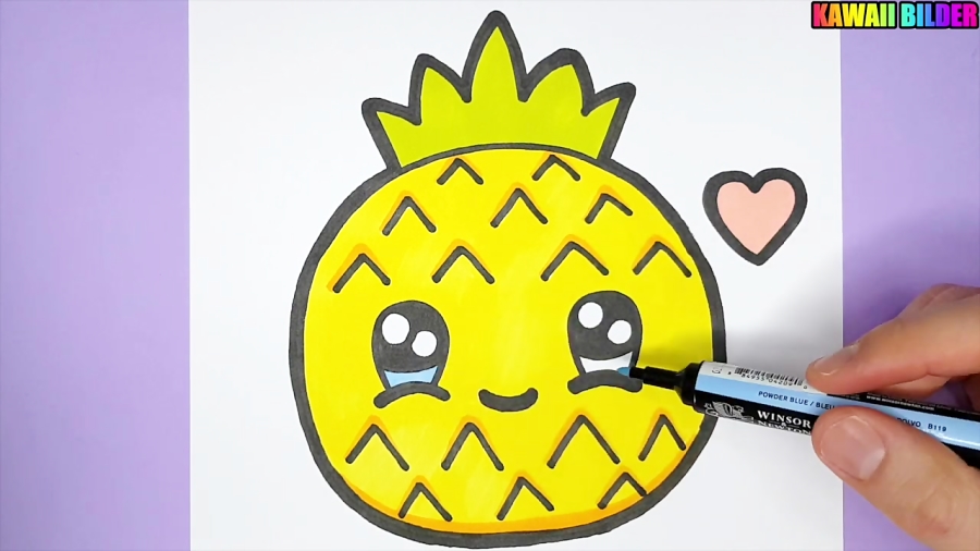 Kawaii Ananas Zeichnen Und Malen Kawaii Bilder