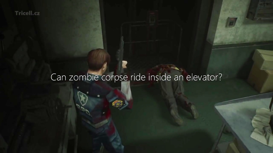 Can zombies ride inside an elevator? - MYTH #1 | RESIDENT EVIL 2 REMAKE
