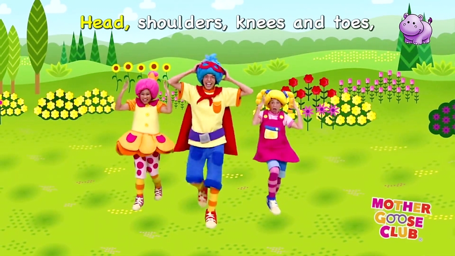 head shoulders knees and toes mother goose club
