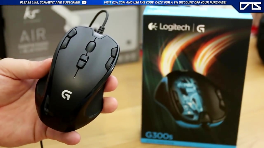 Logitech G300s Optical Gaming Mouse Unboxing  Review!