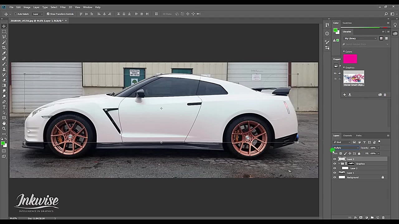 آموزش فتوشاپ طراحی ماشین How To Make Car Wrap Concepts In Photoshop استفان کری