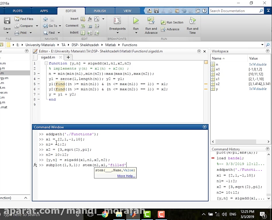 Digital Signal Processing Using Matlab