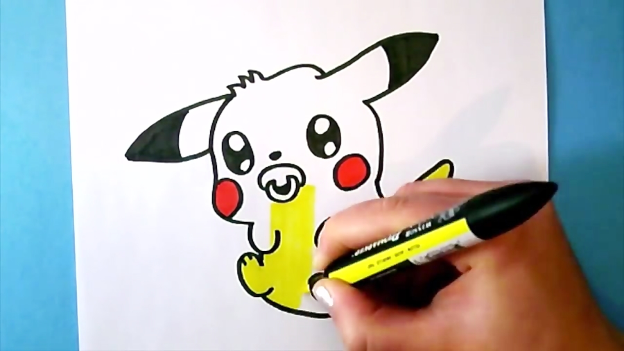 Comment Dessiner Pikachu Bebe Kawaii Dessin Kawaii