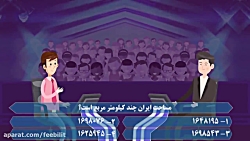 انیمیشن محمد رضا گلزار در مسابقه برنده باش