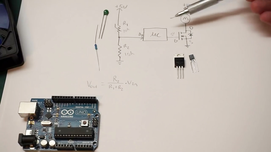 Arduino Temperature Controlled Fan Speed