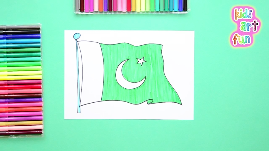 How To Draw The Flag Of Pakistan