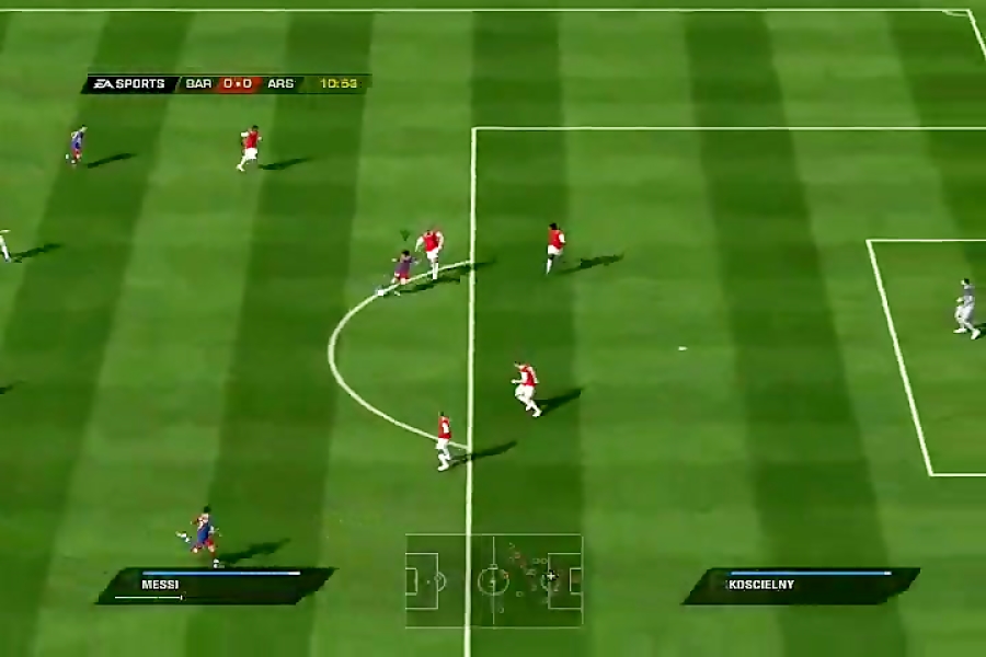 گیمپلی بازی FIFA 11 - بارسلونا - ارسنال