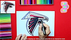 Como Desenhar a logo do Atlanta Falcons - (How to Draw Atlanta Falcons logo)  - NFL LOGOS #10 